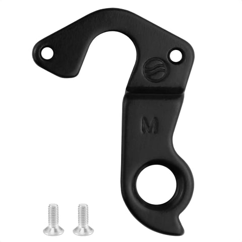 Derailleur Hanger Replacement KP284 For Rear Derailleurs fits Cannondale Catalyst Rush Trail SL bikes, black aluminum with screws