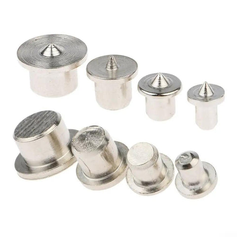 8 Piece Dowel Center Points Set 6mm 8mm 10mm 12mm Rock Solid Steel Tenon Markers For Precise Wood Joint Alignment Chrome Plated