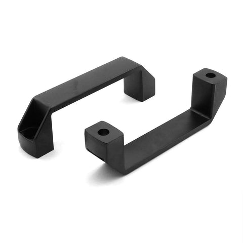 Two Pack Black Aluminum Alloy Rectangular Industrial Pull Handles For 30 Series Aluminum Extrusion Profiles 140mm Long
