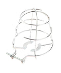 Heavy Duty Stainless Steel Fire Sprinkler Head Guard And Top Tier Protective Cage for 1/2 Inch and 3/4 Inch overhead units.