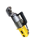 AOXHUGB Handheld Rebar Bender And Cutter With Electric Hydraulic Power, yellow and silver design for construction use.