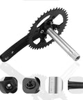 Fat Bike Crankset Hollow Integrated 170mm Arm with 32T chainring, aluminum alloy, bottom bracket included, shown against white background.