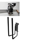 Heavy Duty Wall Mounted Ski And Snowboard Boot Storage Rack with rust resistant finish, holds ski boots securely on wall.