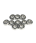 10Pcs 6900RS Ball Bearings 10x22x6 Mm For Hobby Electric RC Cars And Trucks Double Sealed Precision, displayed in arrangement