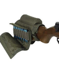 Go-To Outdoor Tactical Cartridge Holder And Cheek Rest For Shotguns Ambidextrous 7 Shell Carrier adjustable system on rifle stock
