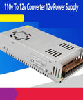 Beefy 360W 12V 30A Auto-Voltage Power Supply For LED Strips CCTV 3D Printers Car Audio And Ham Radio 110V 220V AC To DC Converter