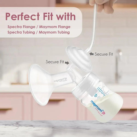 Backflow Protector Set For Spectra S2 S1 And 9 Plus Synergy Gold Breast Pumps Replacement Pump Parts with Maymom bottle.