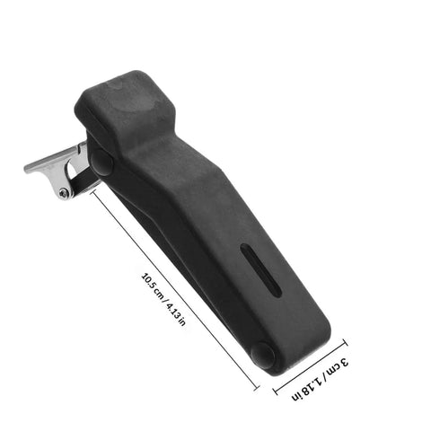 Close-up of Two Pack Flexible Draw Latch Rubber Lock for Electrical Cabinets in non corrosive rubber and stainless steel.