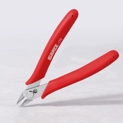 Precision Wire Cutters Flush Cutters For Electronics And Jewelry Making, Spring Loaded Side Cutting Pliers on white background