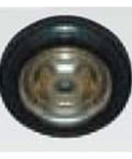 Heavy Duty 6 Inch Fixed Wheel Replacement For JDI Trolleys And Carts Oil And Chemical Resistant Built To Roll Fits JDI 5DP 15DP 6EV 20EV 20EV-B 20COMBO And 20COMBO-B, front view