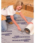 Installing Heavy Duty Rubberized Asphalt Wind And Water Seal Underlayment Single Roll with Savage Grip Adhesion.