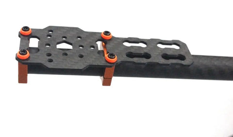 Close-up of 3K Carbon Fiber Folding Hexacopter Frame 680mm For FPV Drones Airframe Kit TL68B01 Ultra Lightweight Portable DIY UAV Build