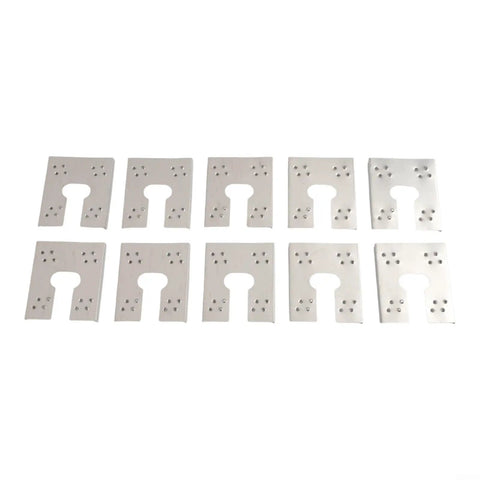 100 Pack Solar Grounding Clips 304 Stainless Steel Conductive Washer Kit showing flat washers for PV panel installation.