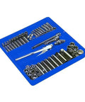 Blue Three Compartment Stackable Organizer Tray Set Two Pack For Nuts Bolts Washers And Small Tools with tools organized
