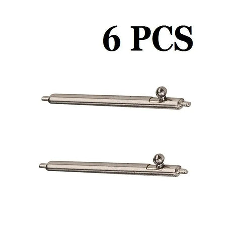 20mm Quick Release Watch Pins Set, Stainless Steel Replacement Band Pins, 6Pcs, 1.5mm Diameter, Includes Spring Bar Tool, Fits 18mm To 24mm Lug Width