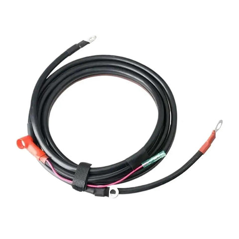 Top Tier Boat Start Engine Kit For 15HP 2-Stroke Outboard Motor Fitment Shift Mechanism Replacement Part black cable with ring terminals
