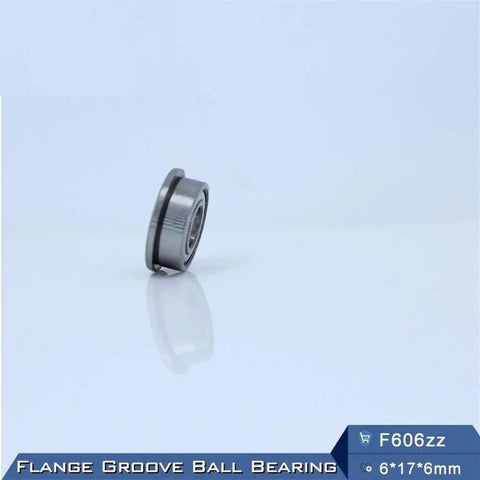 Premium F606ZZ Deep Groove Ball Bearings With ABEC 5 Precision And Sealed Ends For Industrial Machinery, 6x17x6mm chrome steel design.