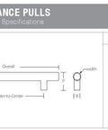Technical specifications of Bar Appliance Pull From Urban Modern Collection, 12 Inch Center To Center Bar Handle, Satin Brass US4 Finish.