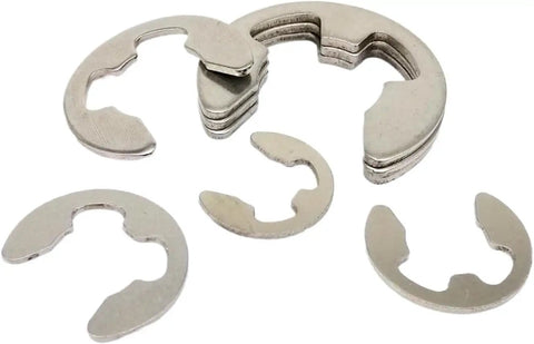 580 Piece External Retaining Ring Kit With E Clips And Snap Washers For Shafts in metal