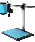 4K Video Microscope Camera for Lab Use with HDMI LAN Output, Autofocus, and CCS Lens, on adjustable stand