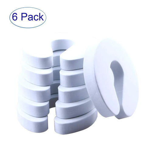 Six Pack Soft Foam Door Stopper Guard For Kids And Pets Prevents Finger Pinch Injuries From Slamming Doors Keeps Toddlers Safe And Pets