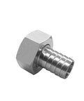 Stainless Steel Garden Hose Swivel Fitting With Three Quarter Barb To Three Quarter GHT Female Threaded Adapter For Quick No Fuss Hose Repair And Leak-Free Connections, stainless steel hose fitting