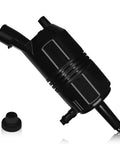 Top Shelf Windshield Washer Pump With Heavy Duty Grommet Ready To Go Direct Fit Replacement For Chevrolet Gmc Buick Cadillac Pontiac Cars And Trucks Runs Like A Charm Every Single Day - black 12V pump with outlet.