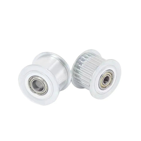 Badass Heavy Duty Timing Pulley Kit Featuring 16 Tooth HTD Idler Profile Aluminum alloy pulleys with sealed bearings for smooth operation.