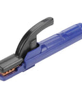 Heavy Duty 300A Copper Electrode Clamp For Welding Offers Superior Conductivity And Ergonomic Grip, showing a blue and black design.