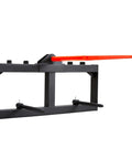 49 Inch Hay Spear Bale Fork With 1600 Lbs Load Capacity For Skid Steer Loader And Tractor Attachments, Quick Attach Spike Forks With 2 Stabilizer Spears For Easy Bale Handling, Heavy Duty Gear