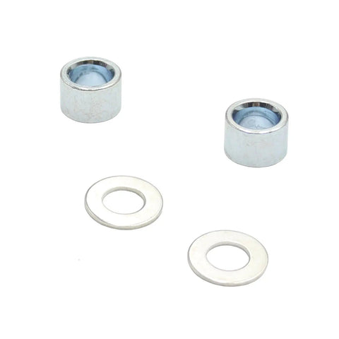 Aluminum Alloy 10Mm ID Wheel Hub Axle Spacers Set Universal For Vintage Bikes Freewheel Hubs Includes 10Mm 15Mm 20Mm 25Mm Spacers And Hardware Pair with two spacers and washers