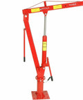 Hydraulic Engine Hoist With Swivel Base And Foldable Davit Design For Pickup Trucks, red, 2000lb capacity, compact design