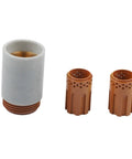 Pro Grade Swirl Ring And Retaining Cap Plasma Cutting Consumables Kit For PMX 1000 1250 1650 RT60 RT80 80A, polymer and copper parts.