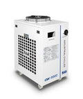 Heavy Duty Industrial Water Chiller With 1.15 Hp Pump And 18.5 Gpm Flow For CO2 Lasers Plus CNC Spindles And UV Printers, white exterior with control panel