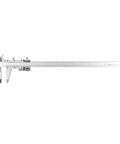 6 Inch Vernier Caliper Stainless Steel With Fine Adjustment 0.02 mm Graduation 0.03 mm Accuracy For Inside Outside Depth And Step Measurements