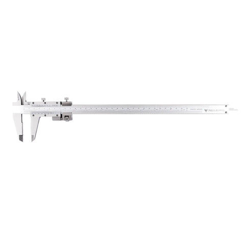 6 Inch Vernier Caliper Stainless Steel With Fine Adjustment 0.02 mm Graduation 0.03 mm Accuracy For Inside Outside Depth And Step Measurements