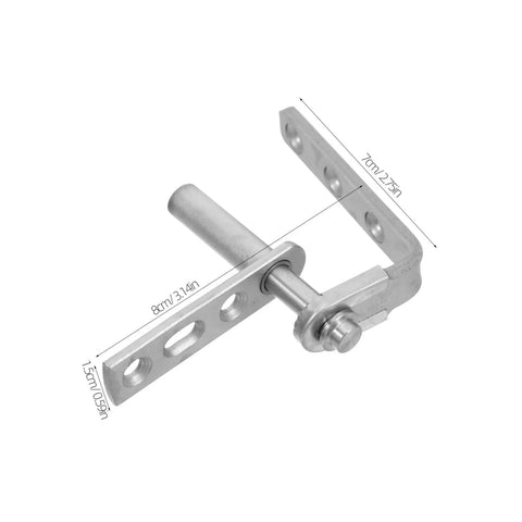 Stainless Steel Self Closing Cafe Door Hinge With Heavy Duty Build And Dual Swing Operation For Wood Doors And Kitchen Or Bar Cabinets, Rock Solid Pivot Hinges For Smooth, Hands Free Access, 8cm x 7cm