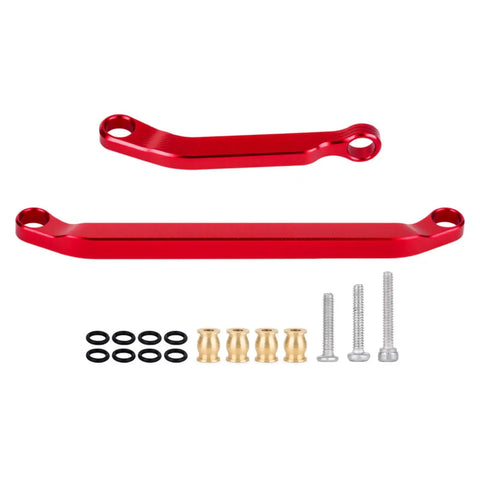 High Clearance Chassis Link Set For 1/30 Axial SCX30 RC Crawler, Aluminum Suspension And Steering Links, Red Kit, CNC Machined, Lightweight