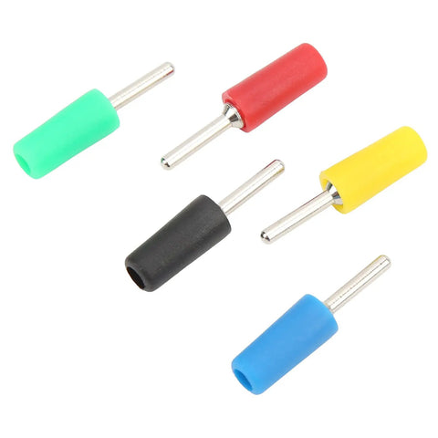 Assorted color banana plugs from Ten Piece Straight Banana Plug Connectors Set For Welding Automotive And DIY Projects Pro Grade Durable Brass 2mm