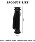 Grab This Killer Heavy Duty Espresso Knock Box Featuring A Detachable Floor Stand And Massive 8.6 Liter Grounds Container Plus Zero Hassle Liners And Snappy Cleaning Cloth For Easy Daily Maintenance, size dimensions displayed.