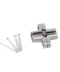 Folding Cabinet Door Hinges 180 Degree Zinc Alloy Invisible Hinges with screws for Corner Kitchen Cabinets Replacement Hardware