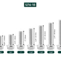 Heavy Duty Rust Resistant 304 Stainless Steel Flanged Hex Bolts With Integrated Flange 5/16 18 Thread 3/4 Length Grip Tight Fastener Pack Of 20 Rock Solid Home Shop Hardware Pick displaying various sizes.