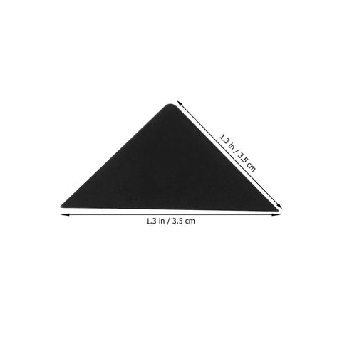 Black triangle 100 Pieces Plastic Corner Guards For Furniture And Cabinets Anti Collision Edge Protectors