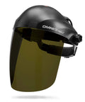 OmniShield Professional Face Shield With Shade 3 IR Lens, high impact polycarbonate, featuring premium headgear for welding safety