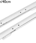 16-inch under mount drawer slides set quiet glide rails for cabinets desks and tables, pair of slick soft close runners, easy install