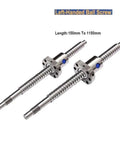 Cool Left Handed 3D Printer Ballscrew With Single Nut From 150 To 1150mm Length for stable CNC motion.