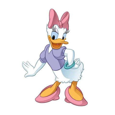 Mickey And Friends Daisy Duck Peel And Stick Giant Wall Decal 27.5 Inches Wide By 38.75 Inches Tall Easy To Apply Peel And Stick