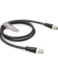M12 X Code 8-Pin Male To Male Ethernet Cable Cat7e Gigabit Shielded IP67 Waterproof for Industrial Cameras, 2m length