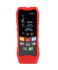 Real McCoy 4 In 1 Wall Scanner And Stud Finder With High Sensitivity Accuracy Display showing measurements on screen.