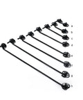 Beefy Metal Door Hook And Eye Latch For Porch Gate And Pantry Cabinet With Rustproof Mounting Screws, 6 inch black metal hooks display